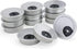 12 Pack 2 Inch Desk Grommet Kit, Wire Cable Hole Cover Organizer for Office Cord Management (Silver)