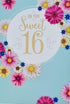 Greeting Card For Your Sweet 16 Sixteen - Looking Back At The Sweet Girl