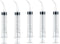 5PCS 12ml/cc Dental Irrigation Syringe, Curved Tip for Wisdom Teeth Cleaning and Small Pet Feeding