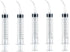 5PCS 12ml/cc Dental Irrigation Syringe, Curved Tip for Wisdom Teeth Cleaning and Small Pet Feeding