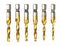 Titanium Combination Tap Drill Bit Set, 6 Pcs Multi-Function Bit Set