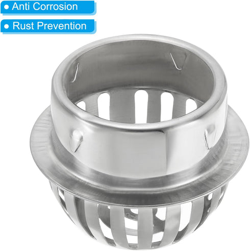 PATIKIL Dome Gutter Guard Filter, 304 Stainless Steel Strainer for 3.9-4.1 Inch Downspouts