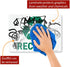 SmartSign U1-1028-ND Adhesive Vinyl Label, "Recycle" with Graphic, 10" high x 14" wide, Green on White