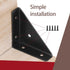 4 SJ2-WDQ-4P Pcs Trapeziform Angle Brackets, Shelf Brackets Heavy Duty Triangular Bracket Fastener, Cold Rolled Steel