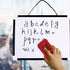 Magnetic Dry Erase Board VIZ-PRO, Children Drawing Board/Kids Writing Whiteboard, Black Plastic Frame, 12" x 8"