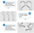 INCREWAY Hair Pin Clips - 10 Pack 5/32 x 2-15/16-Inch Spring Steel Zinc Plated R Clips Cotter Pin