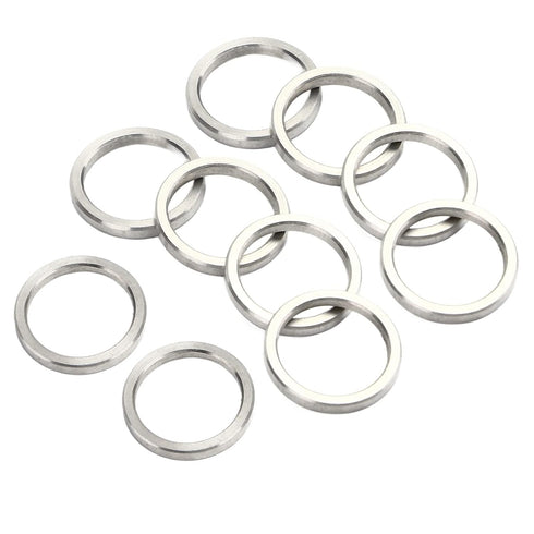 10Pcs Metal Washer Assortment, Stainless Steel Hardware Accessory Part Set Kit, 15mm OD 12mm ID Washer Set
