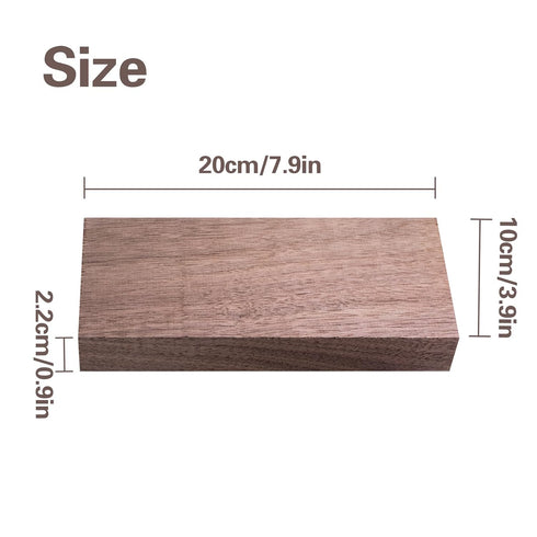 KeaJuidy 2 7/8'' 4'' 8'' PCS Walnut Lumber x x Unfinished Walnut Wood Sheets Walnut Board for Crafts, Scroll Saw