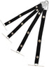 4pcs Tape Thong for Tool Belts, Black Electrical Tape Holder Hooks, Polyester Chain Strap for Small Electrical Tape