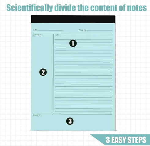 Writing Note Pads, 8.5 x 11 Inches Legal Pads, Lined Paper for Office School, 45 Sheets Per Pad, Multicolor