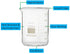 Labnique Borosilicate 3.3 Glass Griffin Beaker, Low Form with Printed Graduation, 250ml (Pack of 8)