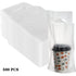 500 Pack Packaging 6"L 11"H DEAYOU Handle Drinking Poly Bags, Clear Cup Carrier with Handle, Plastic Drink Bags Cup