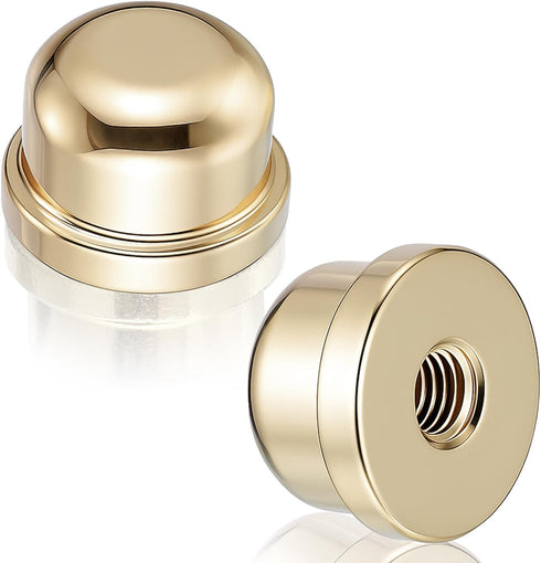 FdcZeyxior 1/4-27 Lamp Finials Caps, 2 Pcs Lamp Finial Tapped Metal Decorative Knob