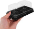 Generic 100pcs Packaging Mini Cake Boxes with Lids, Square Plastic Dessert Containers for Tiramisu, Cheesecake, Cookie