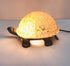 HUIMEIJU Brown glass turtle night light, Animal night light study balcony garden