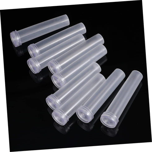 100pcs balacoo Floral Water Tubes White Flower Nutrition Containers for Fresh Flower Preservation Leakproof Test Tubes
