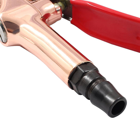 High Power Air Blow Gun with Rubber Guard, Industrial Air Nozzle Blower Gun for Compressor Accessories - Rose Gold