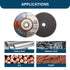 Benchmark Abrasives - 3" Type 1 Aluminum Oxide Thin Cut Off Wheel, 25 Pack for Metal Cutting and Grinding