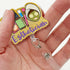 Sixrip Esthetician Retractable Glitter Badge Reel with Alligator Clip, Funny Badge Holder for Skin Care Specialist