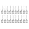 20pcs 19Gauge Stainless Steel Dispensing Needles, 1/2" Luer Lock for Thick Liquids, Ink, Glue, Lab Use