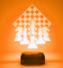 Jinnwell 3D 16 Chess Night Light Lamp Illusion Night Light Color Changing Table Desk Decoration Lamps Gift Acrylic Flat