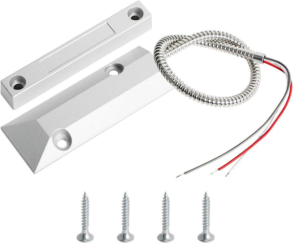 Aoje-Link OC-55 NC + NO Rolling Door Contact Magnetic Reed Switch Alarm Sensor with 3 Wires, Zinc Alloy, 1pcs