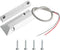 Aoje-Link OC-55 NC + NO Rolling Door Contact Magnetic Reed Switch Alarm Sensor with 3 Wires, Zinc Alloy, 1pcs