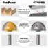 1/2 inch 1-1/2 inch 1 Fivepears Core Box Router Bit with Shank Cutting Diameter Cutting Length for DIY Woodwork