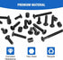 Socell M6x100mm 15pcs Bunk Bed Bolts,Hex Drive Socket Cap Furniture Barrel Screws Bolt Nuts Assortment Kit
