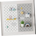 6Pcs Angoily Transparent Pegboard Bins with Slanted Opening Thickened Peg Board Accessories for Tool Storage