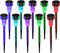 Guangshuohui 10PCS Solar Lights Outdoor, Stainless Steel Outdoor Waterproof, LED Lawn Lamps Lighting
