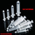 2 Pack 100ml Plastic Syringe Luer Lock, No Needle for Scientific Labs Liquid Measuring