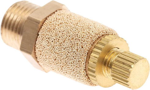 Mtsooning 10PCS Pneumatic Exhaust Muffler, 1/8" NPT Adjustable Brass Flow Control Silencer for Cylinders