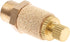 Mtsooning 10PCS Pneumatic Exhaust Muffler, 1/8" NPT Adjustable Brass Flow Control Silencer for Cylinders