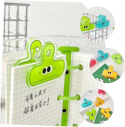 NOLITOY Small Eye Clip, Cute Binder Decorative Clips for Food Bags, Coffee Bags, and Paper Clips - 8pcs