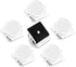 Grtard 6 Pack Magnetic Clips, Heavy Duty Refrigerator Clip Magnets for Home, Photo Display, Note List, Office (White)