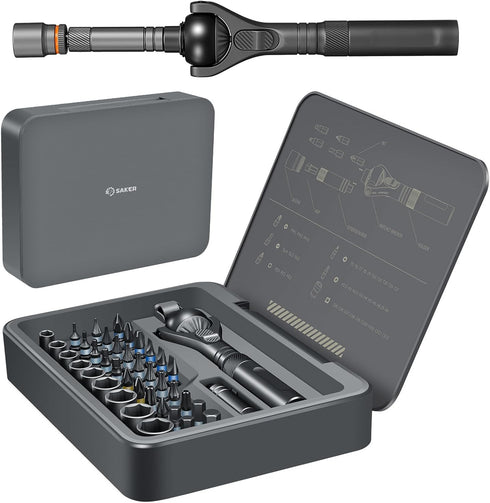 Saker Upgraded Magnetic Screwdriver Set: 40-in-1 Ratchet Screwdriver Tool Kit with 180