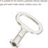 PATIKIL Key Shape Socket Spanner Key, 3 Pack Electrical Cabinet Gas Water Meter Switch Key for 0.45"x0.2" Panel Lock,