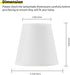 Zapanopan Set 6 Shades,3.5" 5.1" 5.5",Small of Clip-on Mini Chandelier Lamp x x Barrel,Handmade,Traditional