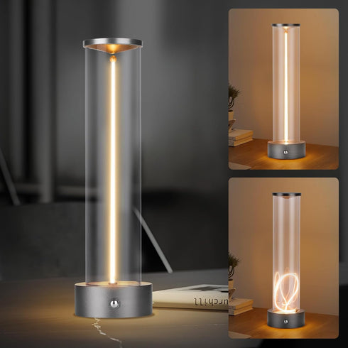 Mini Minimalist Tabe Lamp with Breathing Effect, Cordless LED Desk Lamp Rechargeable