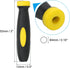 PATIKIL 2 Inch Rubber File Handle, 10 Pack File Cutting Tool File Handle Replacement Accessories for 0.16" Diameter File, Black Yellow by PATIKIL
