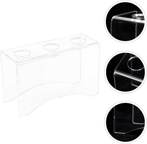 3-hole (3cm Yardwe Ice Cream Cone Holder Stand, U-shaped Diameter) Desktop Multi-cone Rack for Restaurant and Party
