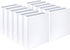 Samsill 1.5 Inch Economy 3 Ring Binder, Made in The USA, Customizable Clear View Cover, White, 12 Pack (MP128557)