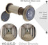 linenb 2set 16mm 200 1.57-2.56inch Peep Holes for Door Degree Door Viewer Peephole HD Optical Glass Lens Security Peek