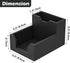 Black Sticky Note Holder, Silicone Memo Holder with Pen or Card Slots, Sticky Note Dispenser, Fits 3x3 Inches Sticky Notes