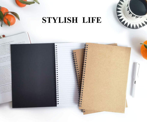 Spiral Notebooks, Ruled Notebooks, Thick Paper, 60 Sheets, 10" X7”, 2 Pack for Everyday Use