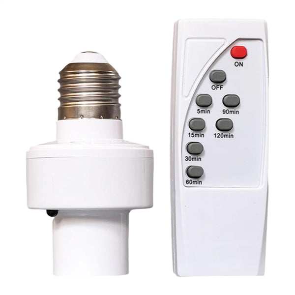 Generic Smart Wireless Lamp Holder - E27 Screw Base Remote Control Socket, Infrared