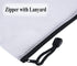Oaimyy 20 Pcs Mesh Zipper Pouch Document Folders, Black, 5"x 7", Zipper Zip File Organizing Storage Bags
