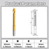 Tapered Reamer Set with T Handle, 3-13mm & 5-16mm, 6 Fluted Carbon Steel Hex Shank for Guitar Woodworking, 2pcs