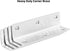 20 Pack 4" L Bracket, Heavy Duty Corner Brace, Metal Shelf Bracket Angle Bracket for Shelves, Polished Silver Stainless